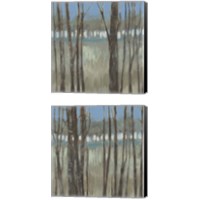 Framed 'Within the Trees 2 Piece Canvas Print Set' border=