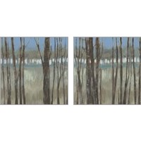 Framed 'Within the Trees 2 Piece Art Print Set' border=