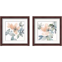Framed Water and Petals 2 Piece Framed Art Print Set
