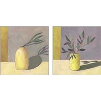 Framed Yellow Vase 2 Piece Art Print Set