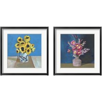 Framed 'Cottage Bouquet 2 Piece Framed Art Print Set' border=