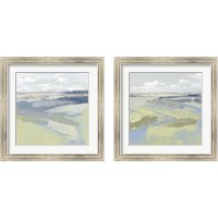 Framed 'Pastel Prairie 2 Piece Framed Art Print Set' border=
