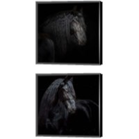 Framed 'Equine Portrait 2 Piece Canvas Print Set' border=