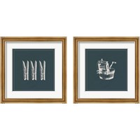 Framed Laundry Tips Blue 2 Piece Framed Art Print Set