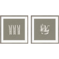 Framed 'Laundry Tips  2 Piece Framed Art Print Set' border=