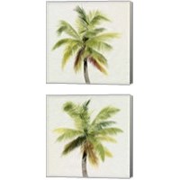 Framed Coco Watercolor Palm 2 Piece Canvas Print Set