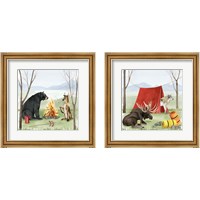 Framed 'Camp Crashers 2 Piece Framed Art Print Set' border=