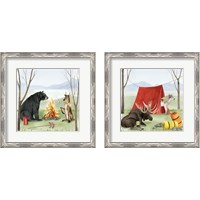 Framed 'Camp Crashers 2 Piece Framed Art Print Set' border=