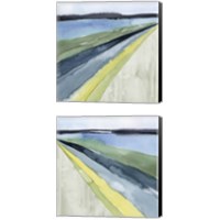 Framed 'Pastel Perspective 2 Piece Canvas Print Set' border=