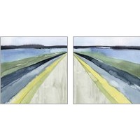 Framed 'Pastel Perspective 2 Piece Art Print Set' border=