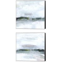 Framed 'Walk in Winter 2 Piece Canvas Print Set' border=