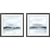 Framed 'Walk in Winter 2 Piece Framed Art Print Set' border=