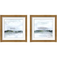 Framed 'Walk in Winter 2 Piece Framed Art Print Set' border=