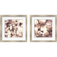 Framed 'Blush Shaded Leaves 2 Piece Framed Art Print Set' border=