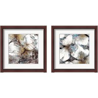 Framed Neutral Summer Leaves 2 Piece Framed Art Print Set