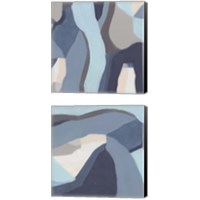 Framed 'Blue Chrysalis 2 Piece Canvas Print Set' border=