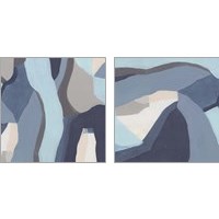 Framed 'Blue Chrysalis 2 Piece Art Print Set' border=