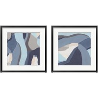 Framed 'Blue Chrysalis 2 Piece Framed Art Print Set' border=