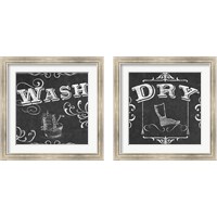 Framed Vintage Laundry Signs 2 Piece Framed Art Print Set