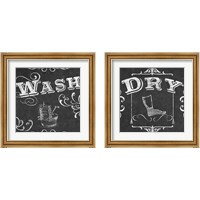 Framed Vintage Laundry Signs 2 Piece Framed Art Print Set