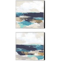 Framed 'Palette Coast 2 Piece Canvas Print Set' border=