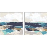 Framed 'Palette Coast 2 Piece Art Print Set' border=