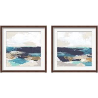 Framed 'Palette Coast 2 Piece Framed Art Print Set' border=