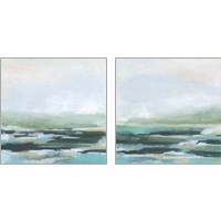 Framed 'Misty Inlet 2 Piece Art Print Set' border=