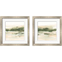 Framed 'Marsh at Dusk 2 Piece Framed Art Print Set' border=