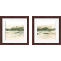 Framed 'Marsh at Dusk 2 Piece Framed Art Print Set' border=