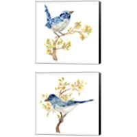 Framed Springtime Songbirds 2 Piece Canvas Print Set
