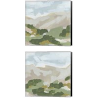 Framed 'Hillside Impression 2 Piece Canvas Print Set' border=