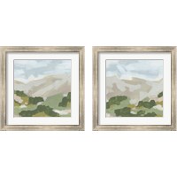 Framed 'Hillside Impression 2 Piece Framed Art Print Set' border=