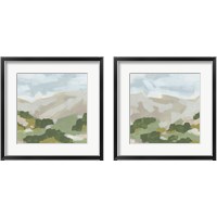 Framed 'Hillside Impression 2 Piece Framed Art Print Set' border=