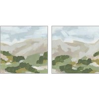 Framed 'Hillside Impression 2 Piece Art Print Set' border=