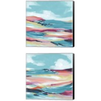 Framed 'Chromatic Coast 2 Piece Canvas Print Set' border=