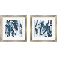 Framed 'Blue Tundra 2 Piece Framed Art Print Set' border=