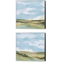 Framed 'Meadow Gold 2 Piece Canvas Print Set' border=
