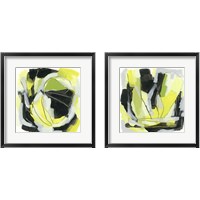 Framed 'Citron Jungle 2 Piece Framed Art Print Set' border=