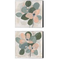 Framed 'Posey Impasto 2 Piece Canvas Print Set' border=