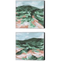 Framed 'Seafoam Hills 2 Piece Canvas Print Set' border=