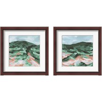 Framed 'Seafoam Hills 2 Piece Framed Art Print Set' border=
