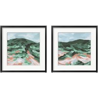 Framed 'Seafoam Hills 2 Piece Framed Art Print Set' border=
