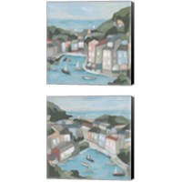Framed Villa Harbor 2 Piece Canvas Print Set