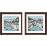 Framed 'Villa Harbor 2 Piece Framed Art Print Set' border=