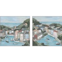 Framed 'Villa Harbor 2 Piece Art Print Set' border=