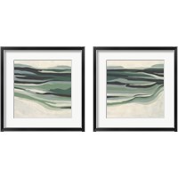 Framed 'Green Mesa 2 Piece Framed Art Print Set' border=