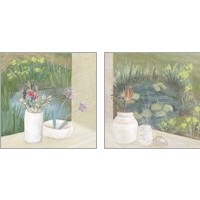 Framed Window Plants 2 Piece Art Print Set