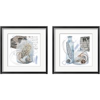 Framed 'Message in a Bottle  2 Piece Framed Art Print Set' border=