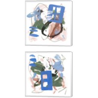 Framed 'Sea Square 2 Piece Canvas Print Set' border=